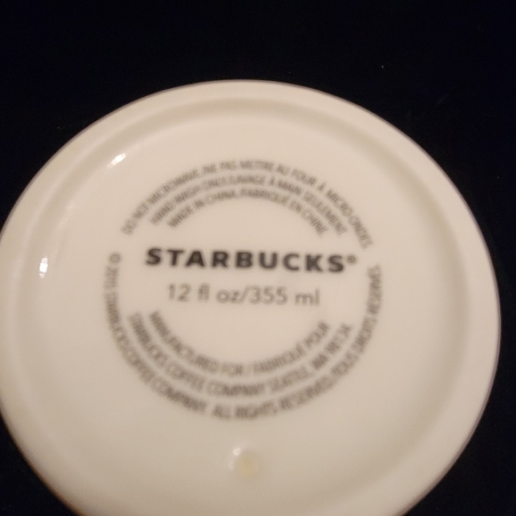Starbucks 2015 Shelby Kregel. World Map Barista Art Mermaid Cermaic Tumbler - Picture 9 of 9